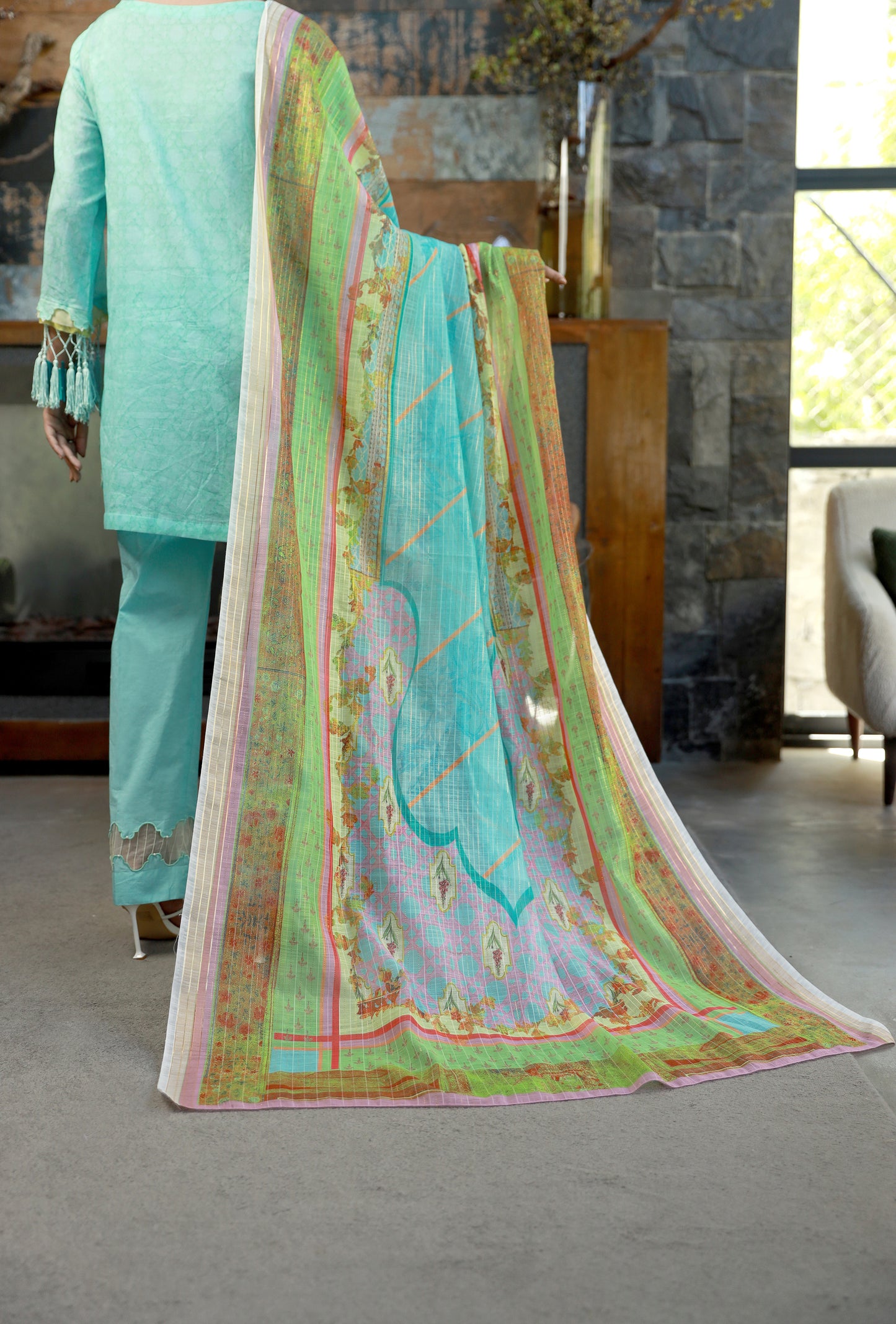 Ferozi Lawn 3 Piece Stitched - ALP-3PS-1395