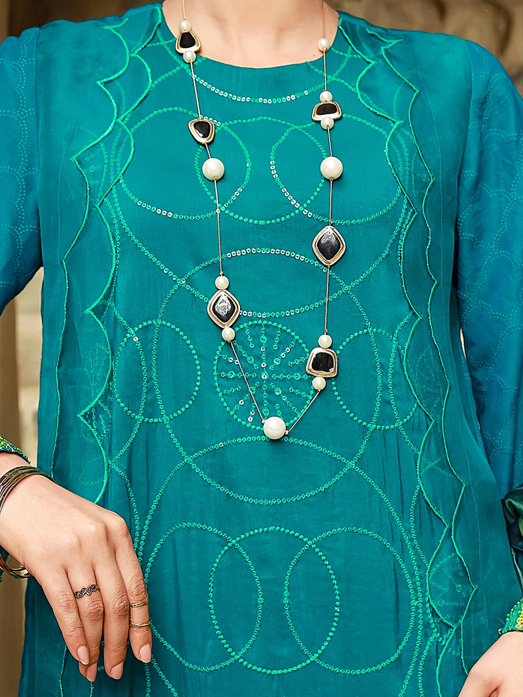 Sea Green 3 Piece Unstitched - ALP-3PS-1405