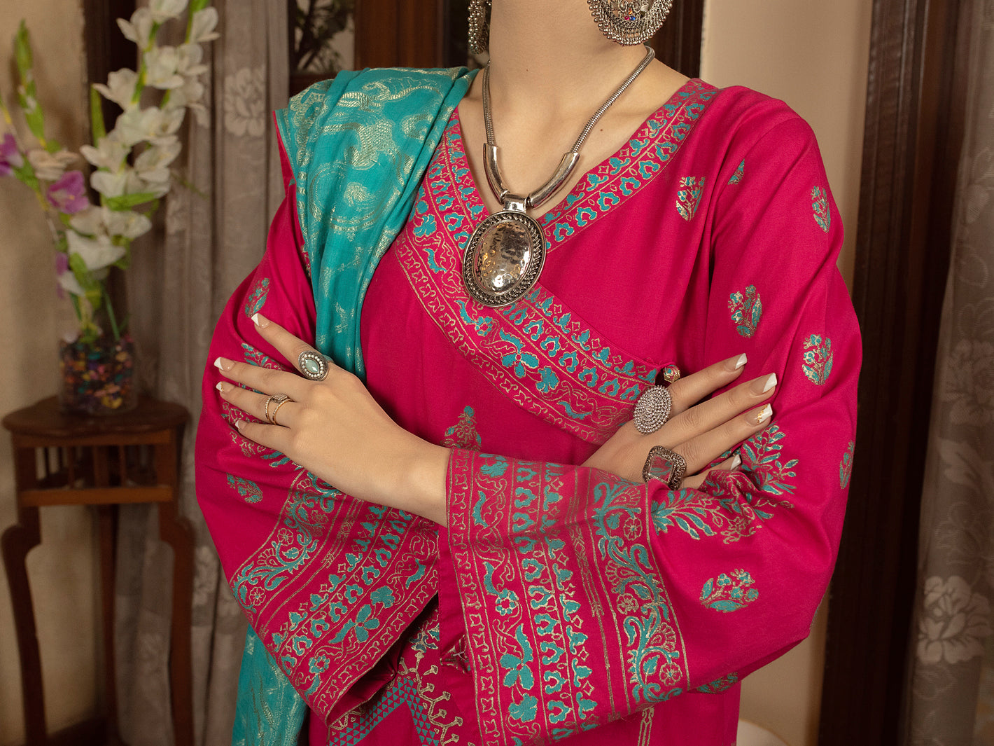 Pink 3Pc Stitched - ALP-3PS-1429