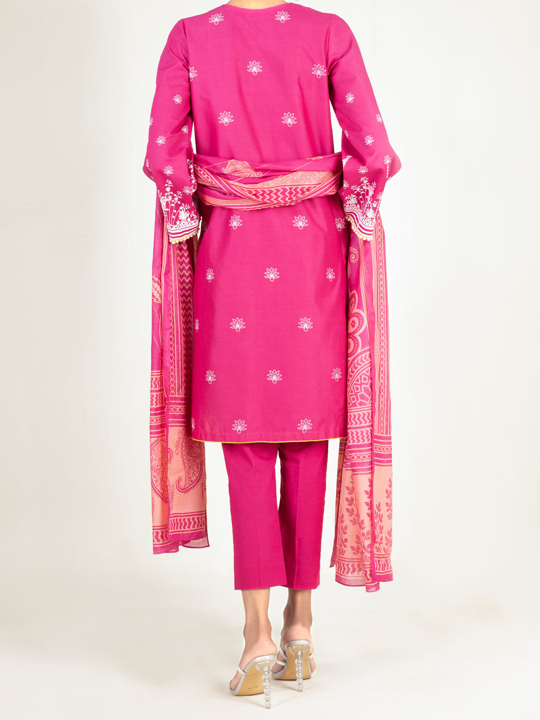 Pink Lawn 2Pc Unstitched - ALP-2PS-1451B