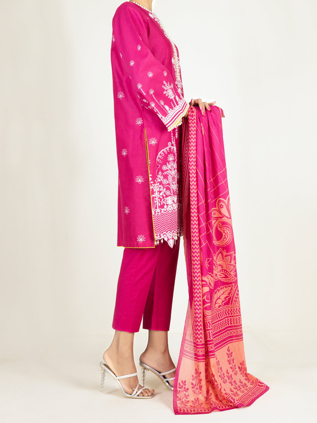 Pink Lawn 2Pc Unstitched - ALP-2PS-1451B