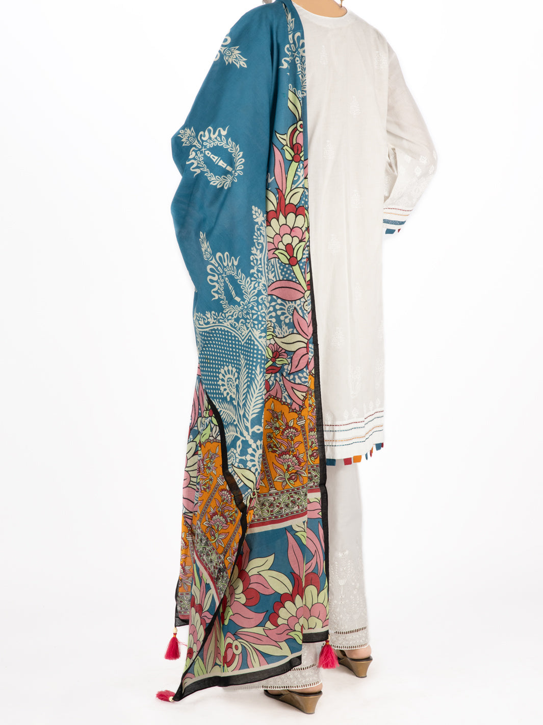 White Lawn 3Pc Unstitched - ALP-3PS-1480