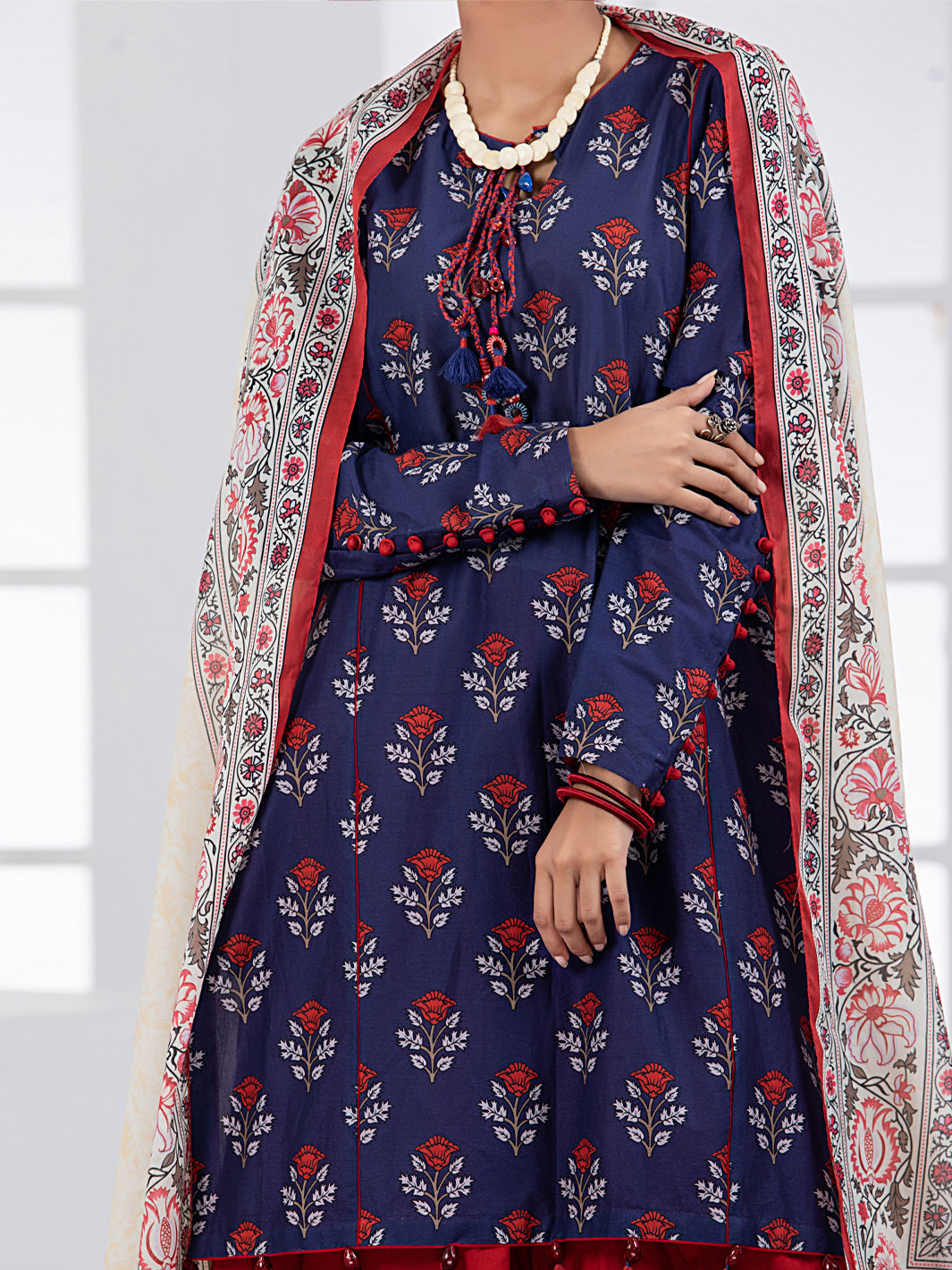 Blue Lawn 3Pc Unstitched - ALP-3PS-1484