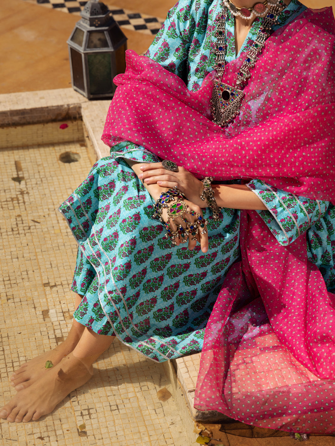 Aqua Lawn 3 Piece Stitched - ALP-3PS-1498
