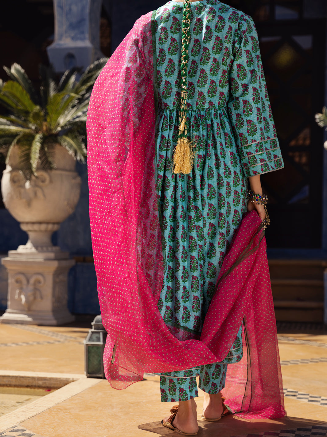 Aqua Lawn 3 Piece Stitched - ALP-3PS-1498