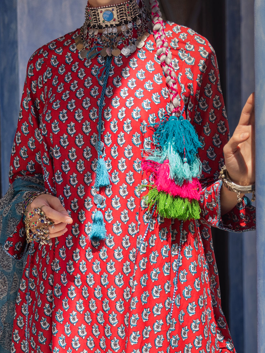 Maroon Lawn 3 Piece Stitched - ALP-3PS-1499