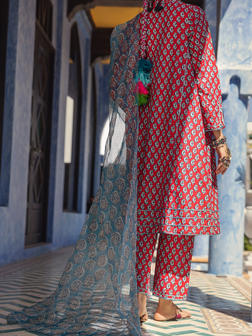 Maroon Lawn 3 Piece Stitched - ALP-3PS-1499