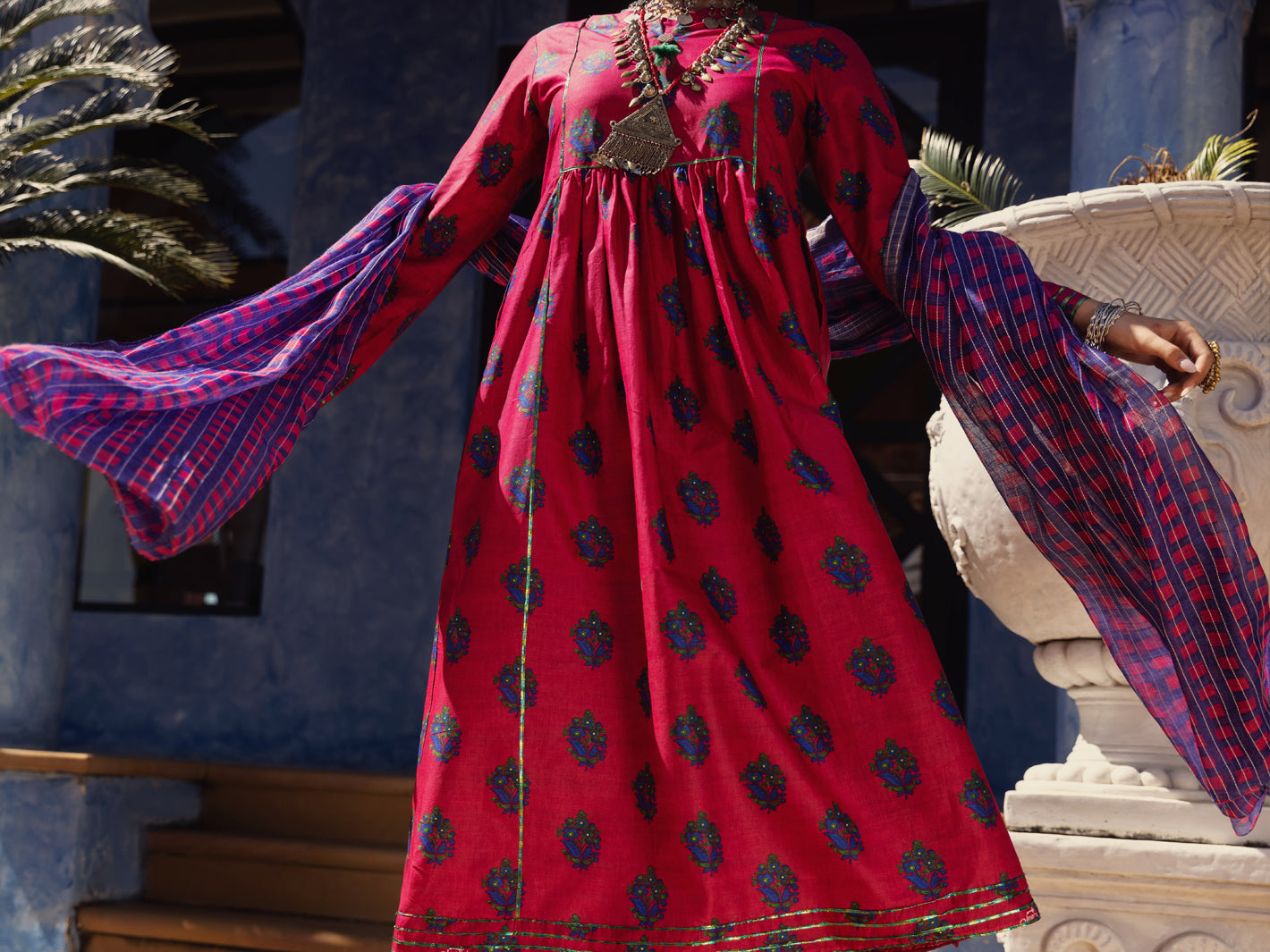 Fuchsia Lawn 3 Piece Stitched - ALP-3PS-1501
