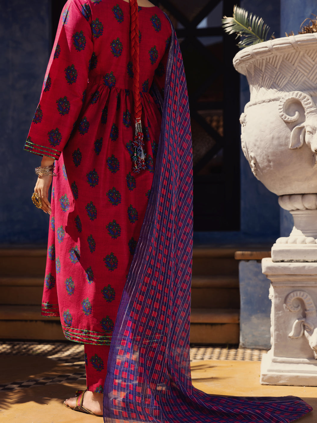 Fuchsia Lawn 3 Piece Stitched - ALP-3PS-1501