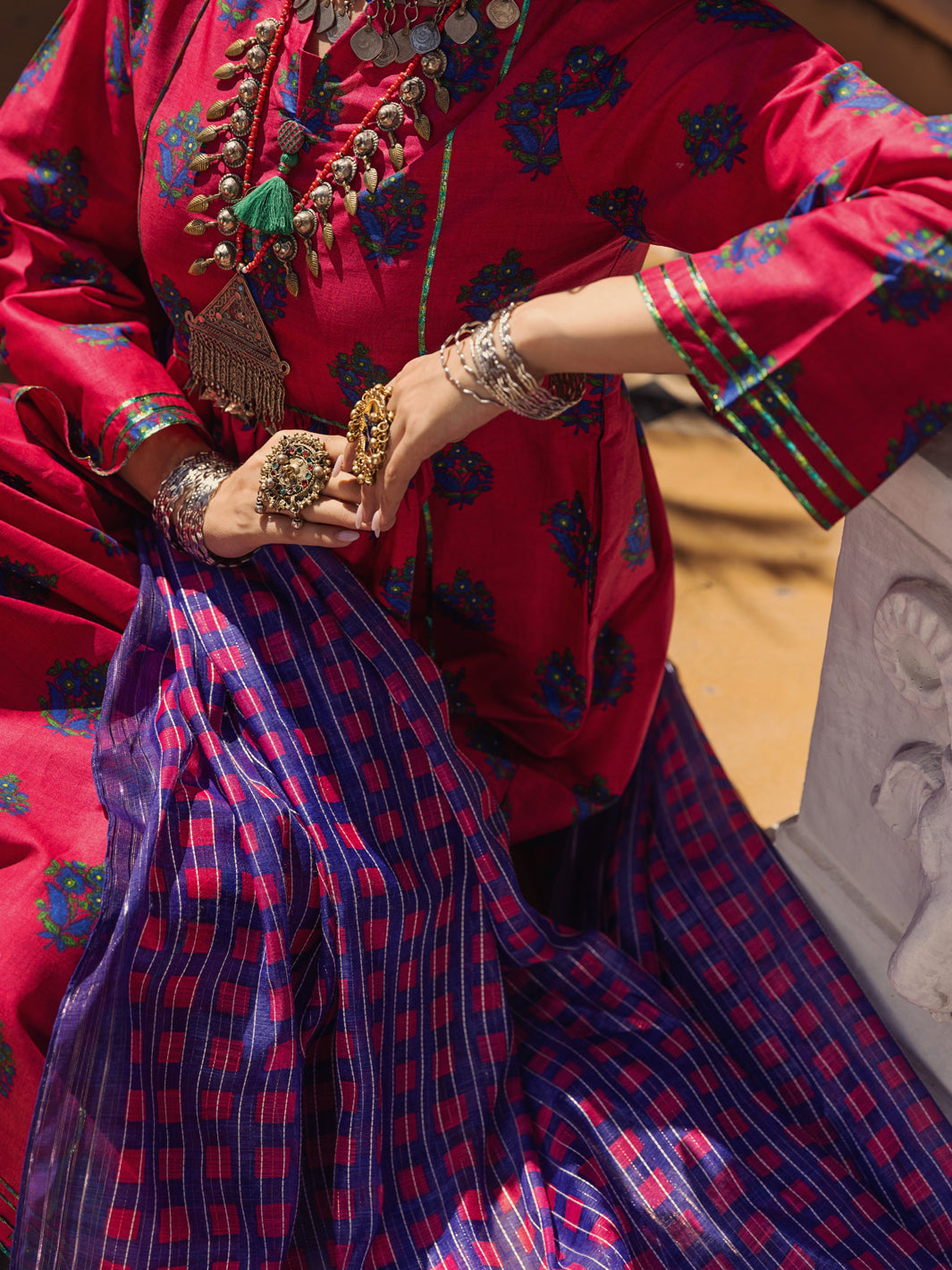 Fuchsia Lawn 3 Piece Stitched - ALP-3PS-1501