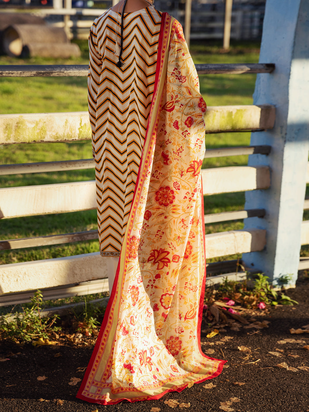 Cream Lawn 3 Piece Unstitched - ALP-3PS-1509