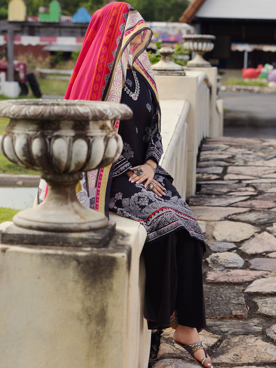 Black Lawn 3 Piece Unstitched - ALP-3PS-1512