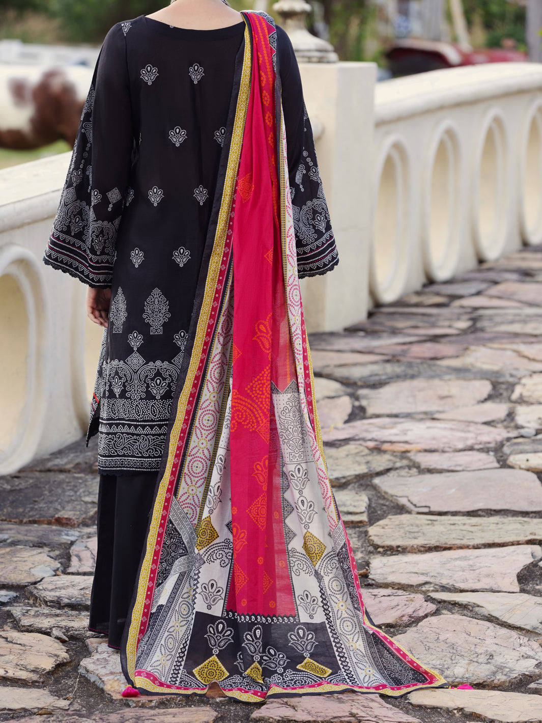 Black Lawn 3 Piece Unstitched - ALP-3PS-1512