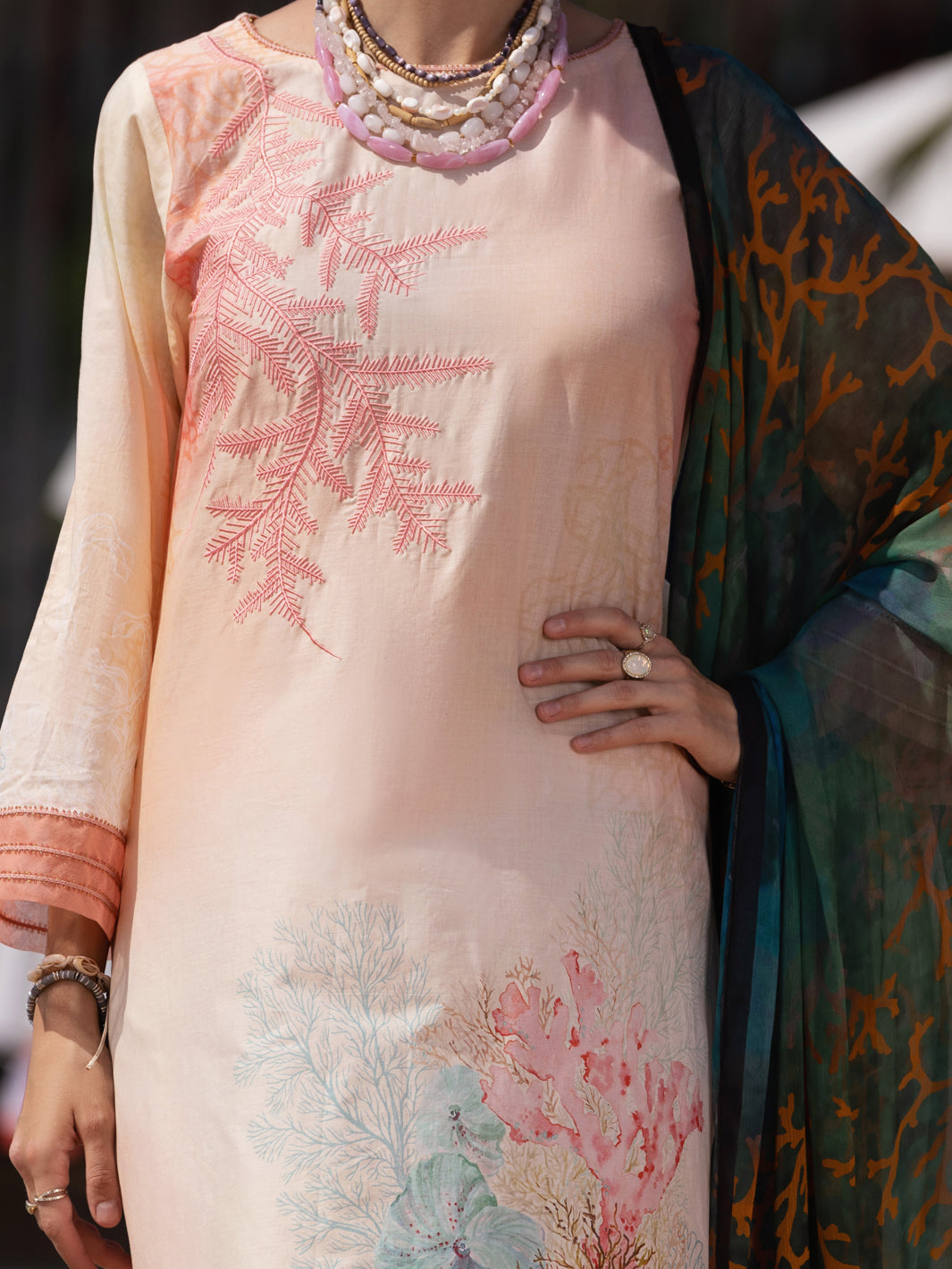 Light Pink Lawn 3 Piece Unstitched - ALP-3PS-1516