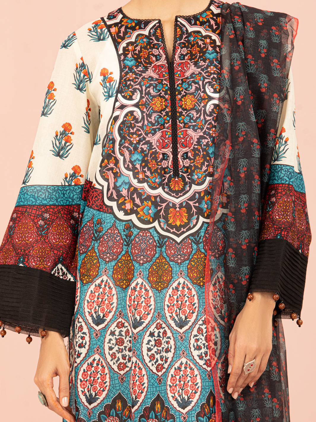 Multicolor Lawn 3 Piece Unstitched - ALP-3PS-1541