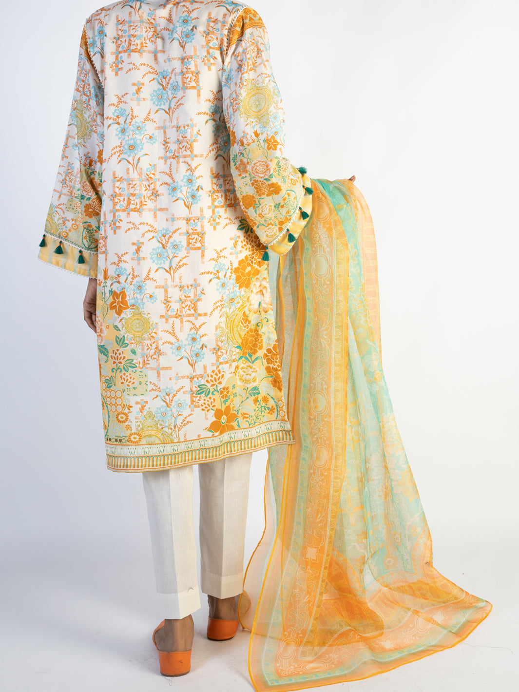 Ivory Lawn 3 Piece Unstitched - ALP-3PS-1543