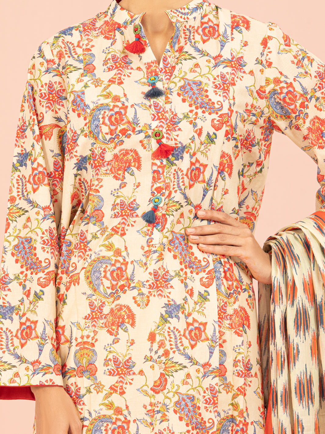 Multicolor Lawn 2Pc Unstitched - ALP-2PS-1557