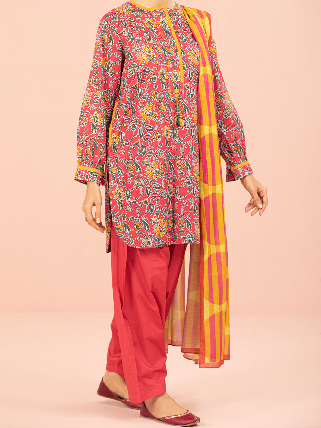 Pink Lawn 2Pc Unstitched - ALP-2PS-1560