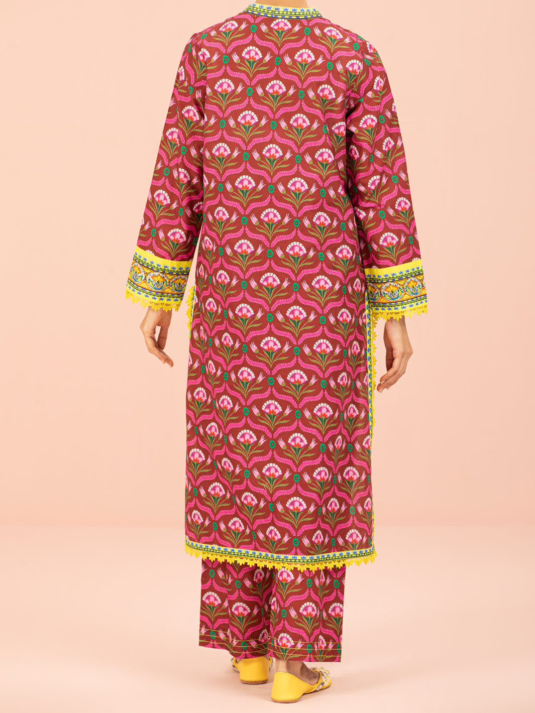 Maroon Lawn 2 Piece Unstitched - ALP-2PS-1565