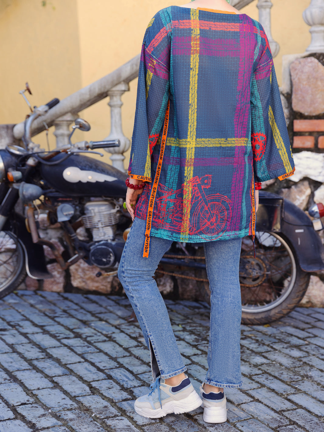 Teal Lawn Tunic - ALP-LK-1567