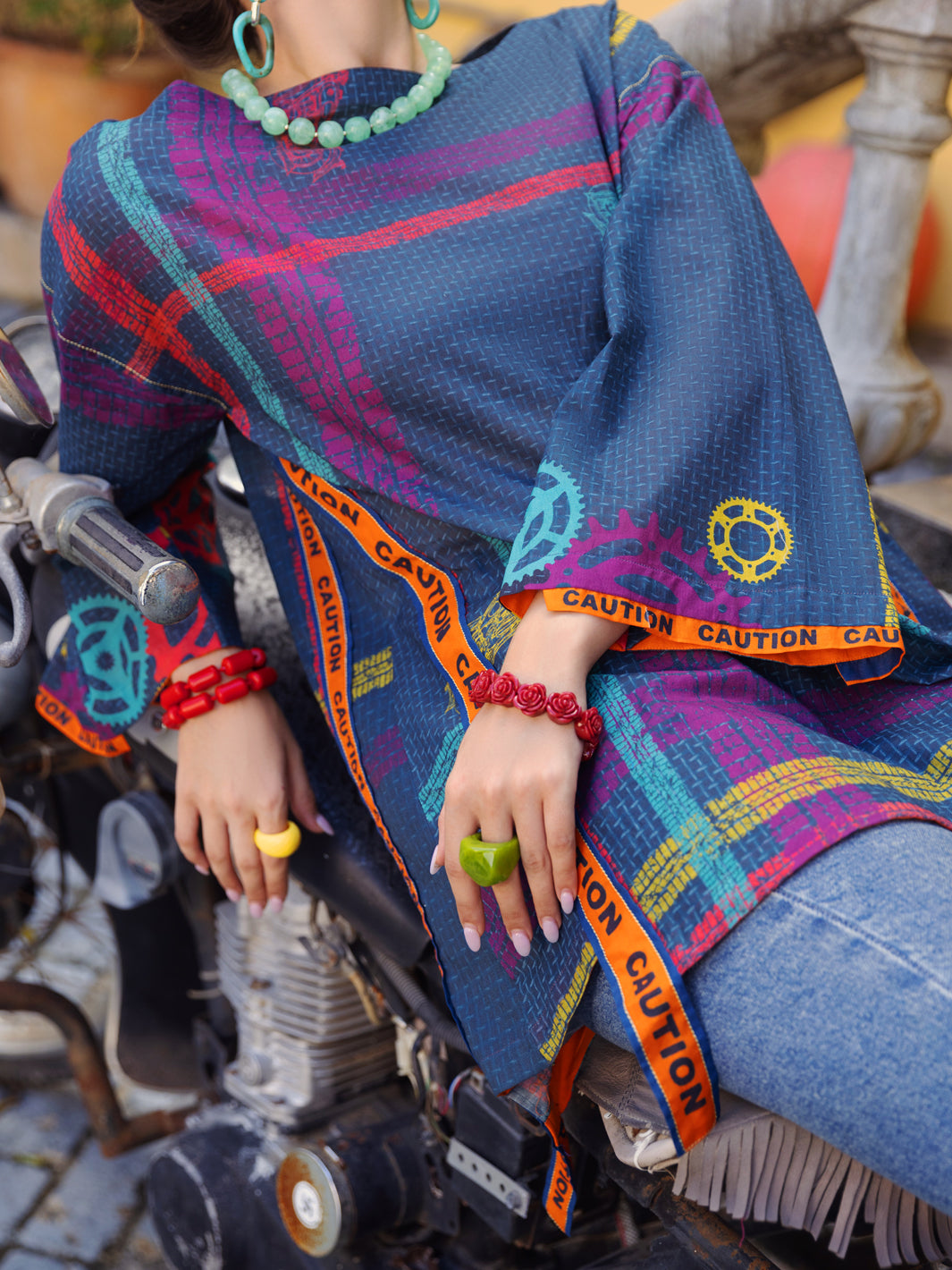 Teal Lawn Tunic - ALP-LK-1567