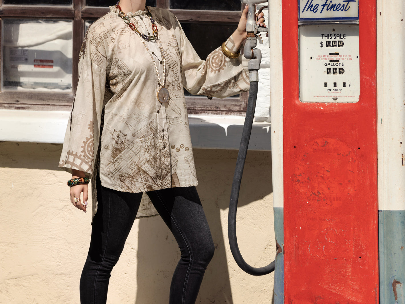 Beige Lawn Tunic - ALP-LK-1569