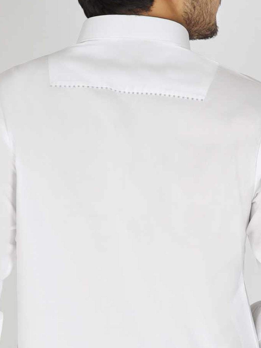 Off White Blended Kameez Shalwar - ALWA-KS-179