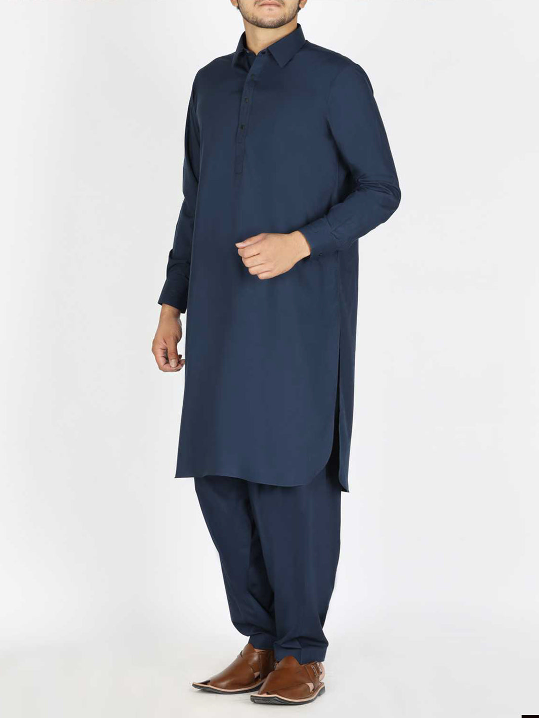 Blue Blended Kameez Shalwar - ALWA-KS-182