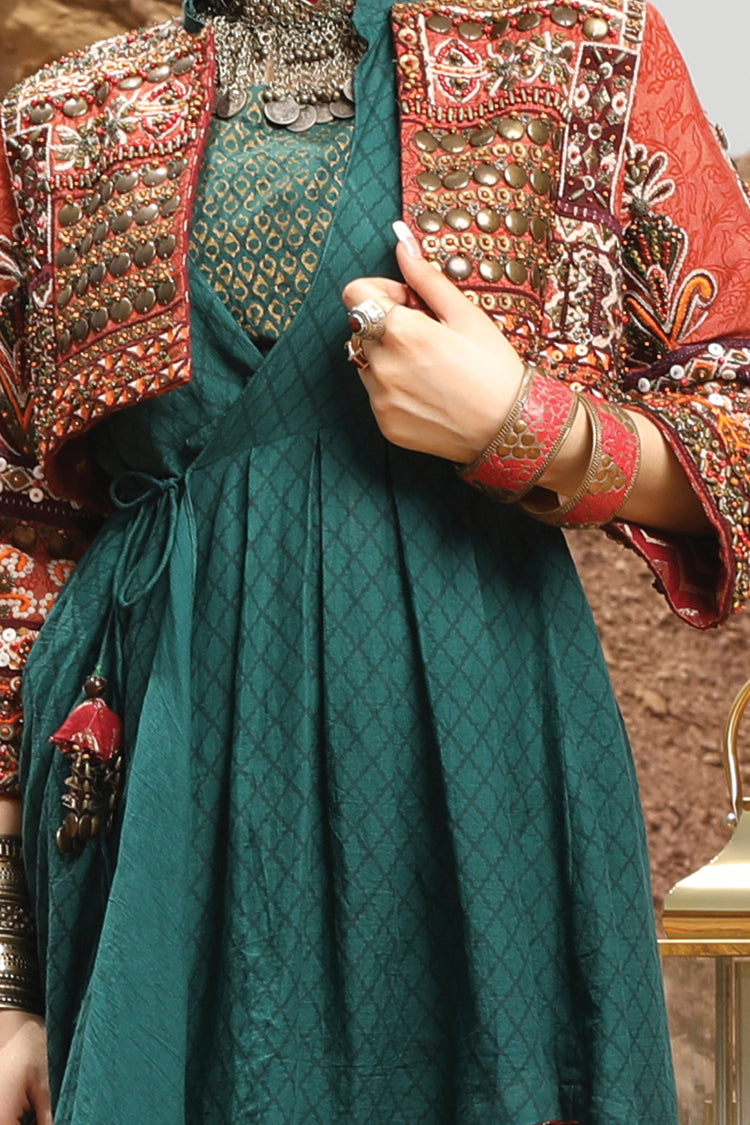 Green 2 Piece Formal Stitched - AL-2PS-LS-200