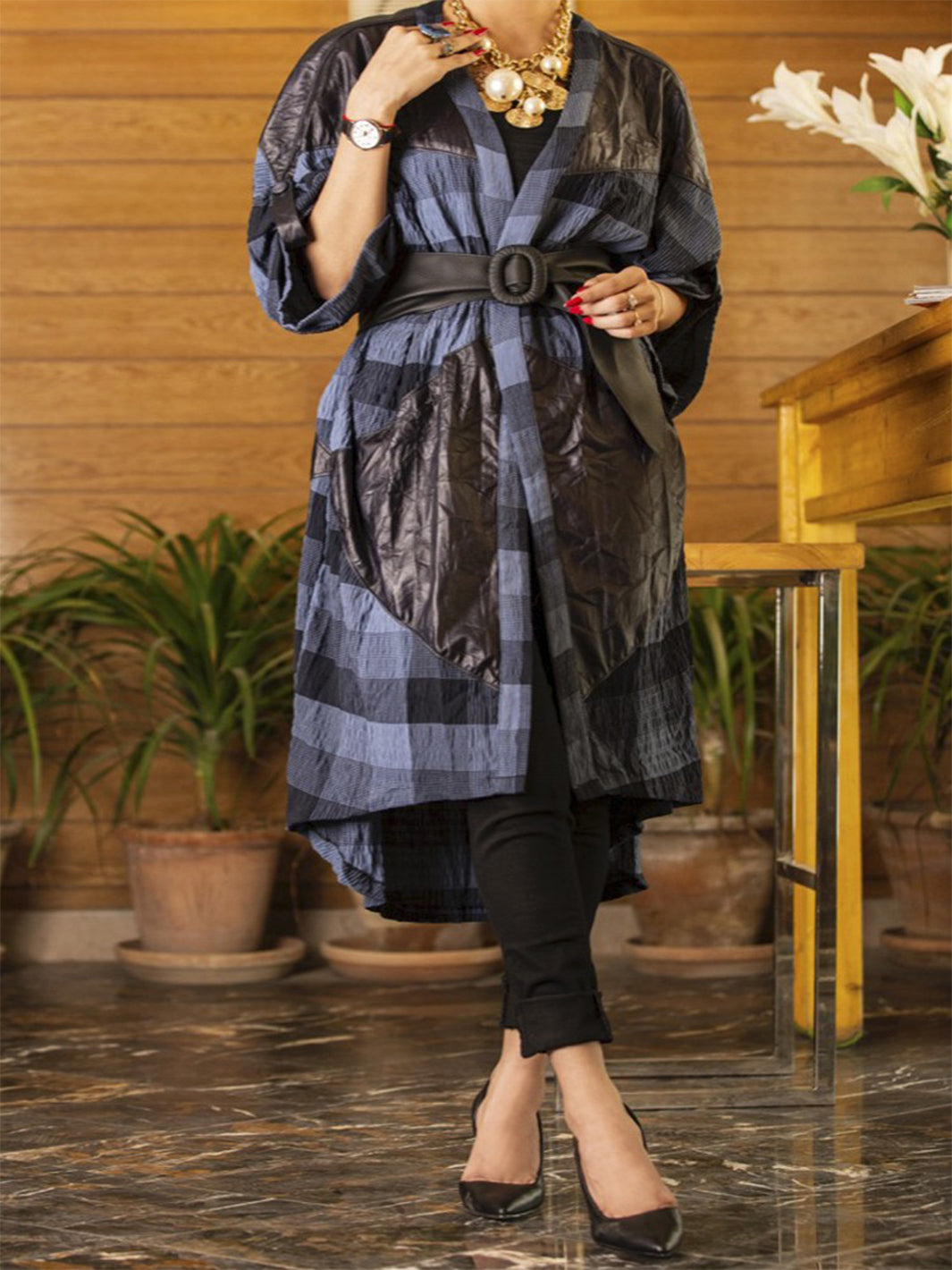Blue Tunic - AL-JT-2002A - Almirah Online