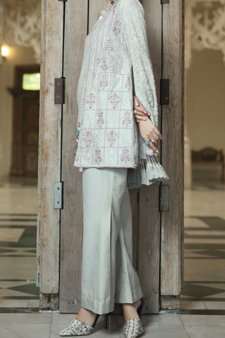 Grey Silk Viscose 3 Piece Formal Suit - LS-217