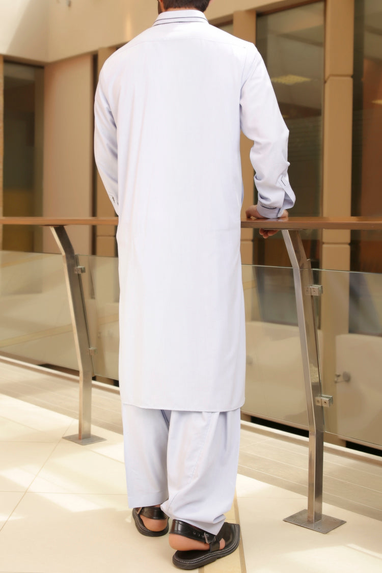 Blue Blended Kameez Shalwar - AL-KS-2242
