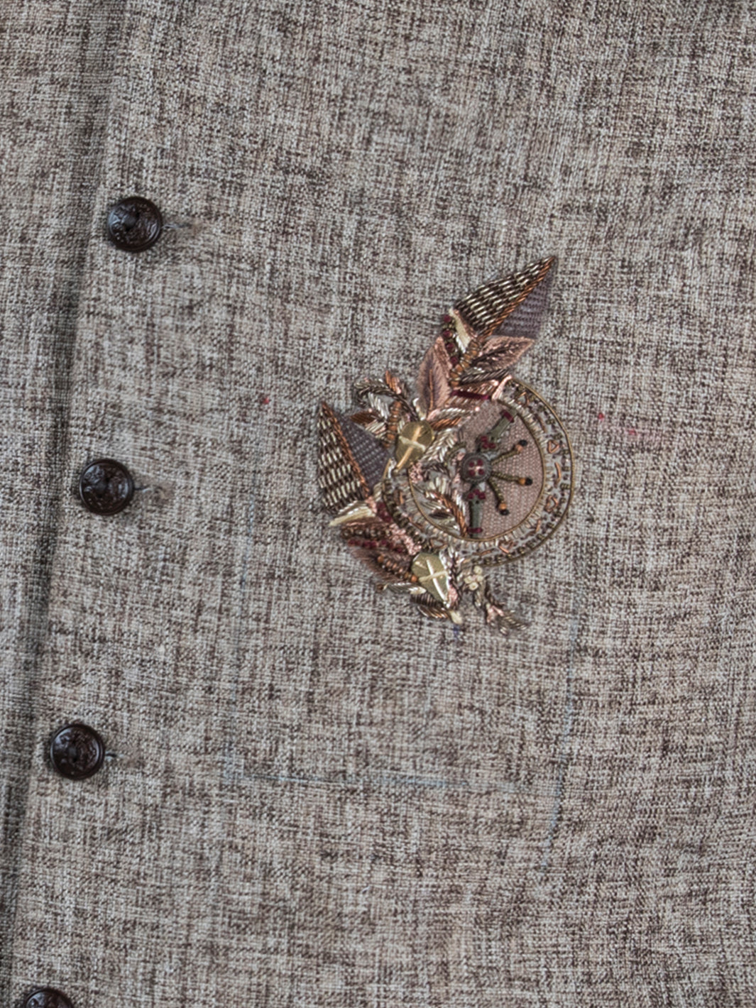 Brown Jute Waistcoat - WC-228