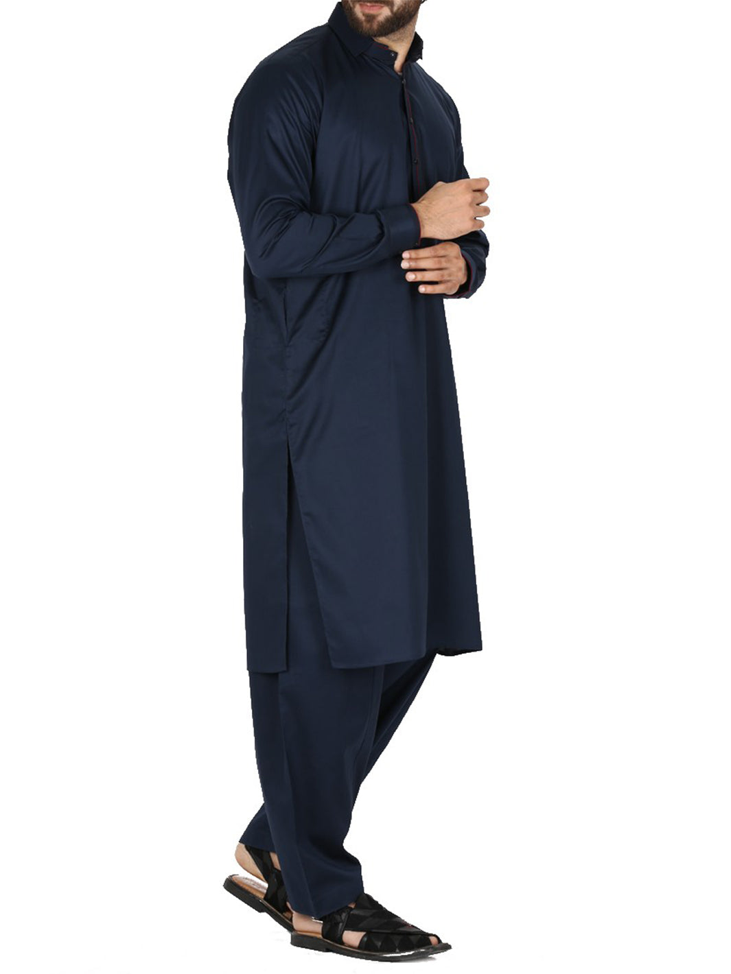 Blue Cotton Kameez Shalwar - AL-KS-2386