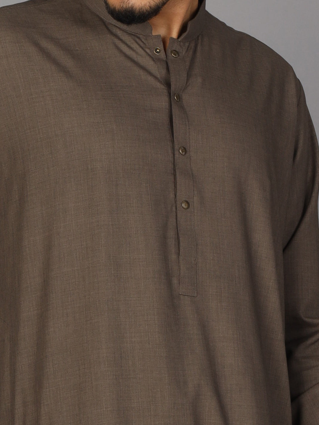 Olive Green Kameez Shalwar - AL-KS-2583B