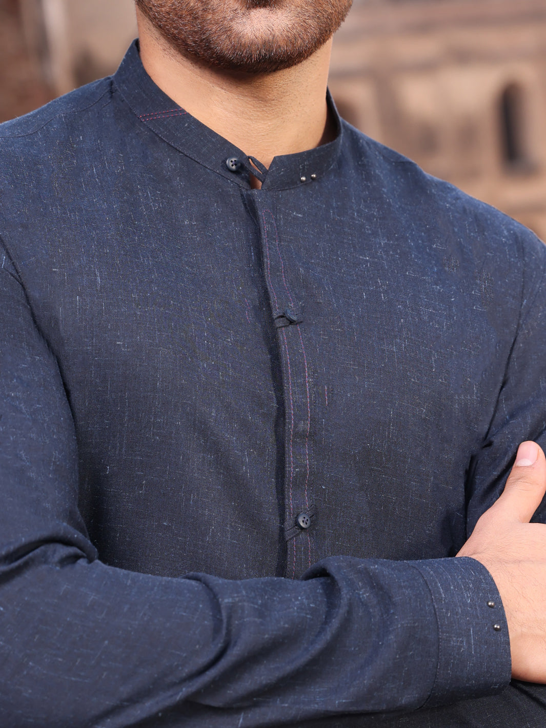 Blue Blended Kameez Shalwar - AL-KS-2601