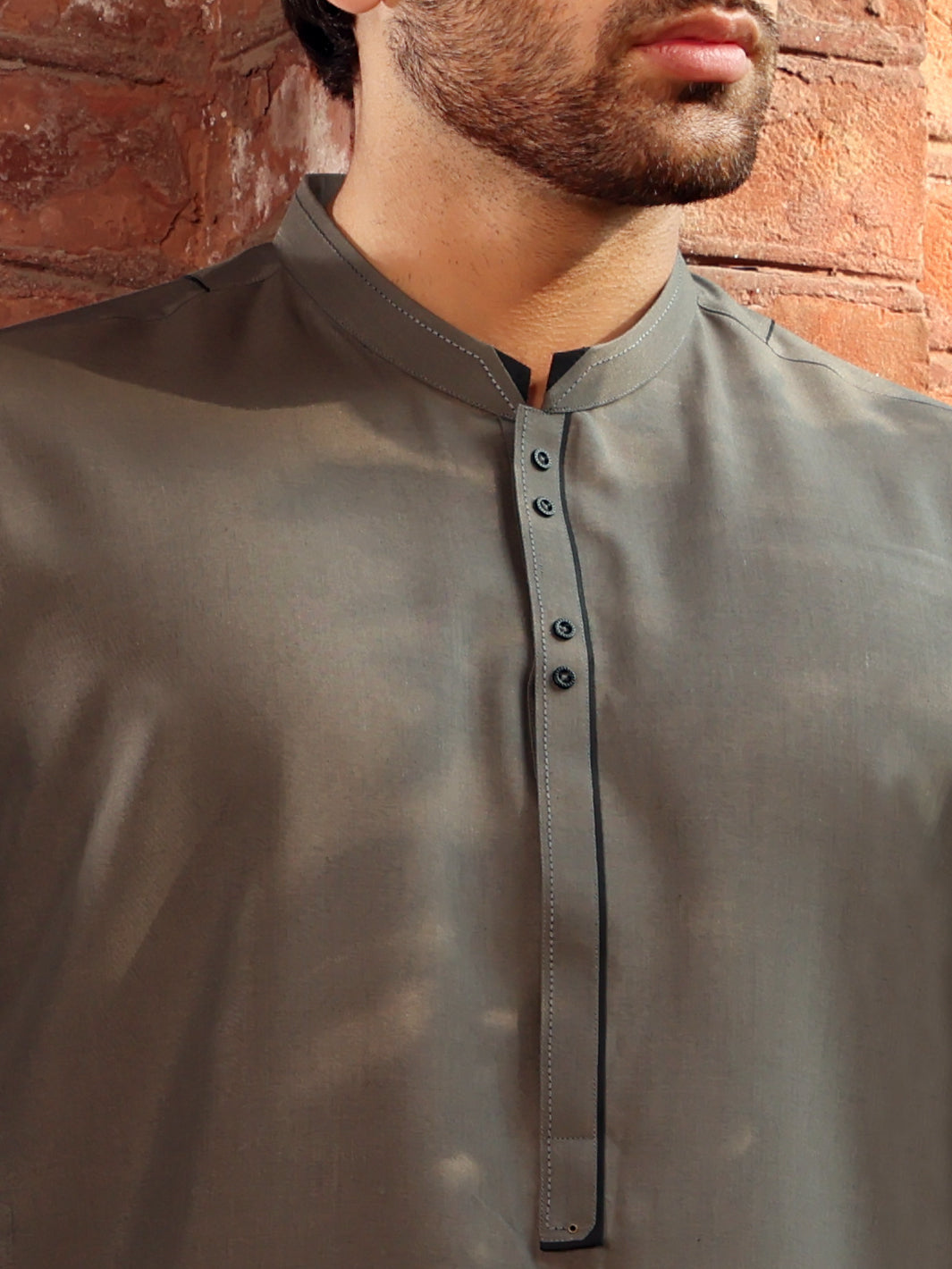 Green Blended Kameez Shalwar - AL-KS-2609
