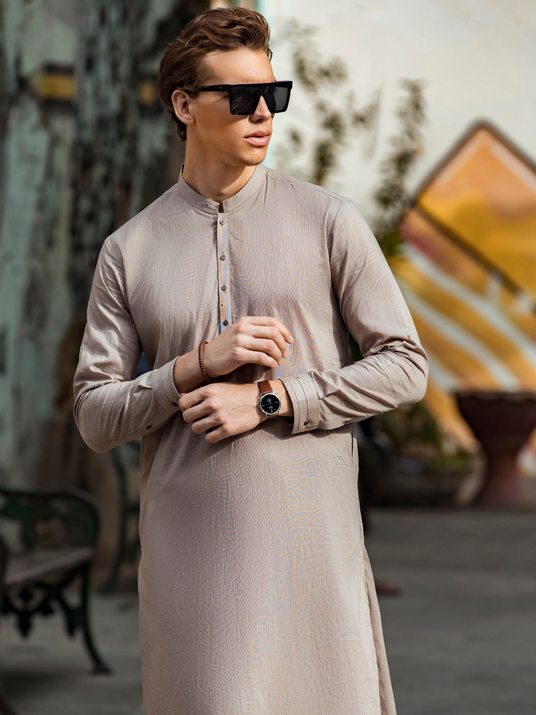 Sand Kurta Shalwar - AL-KS-2660