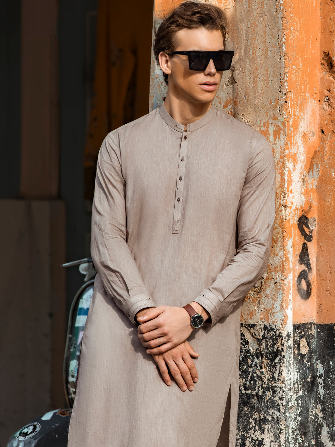Sand Kurta Shalwar - AL-KS-2660