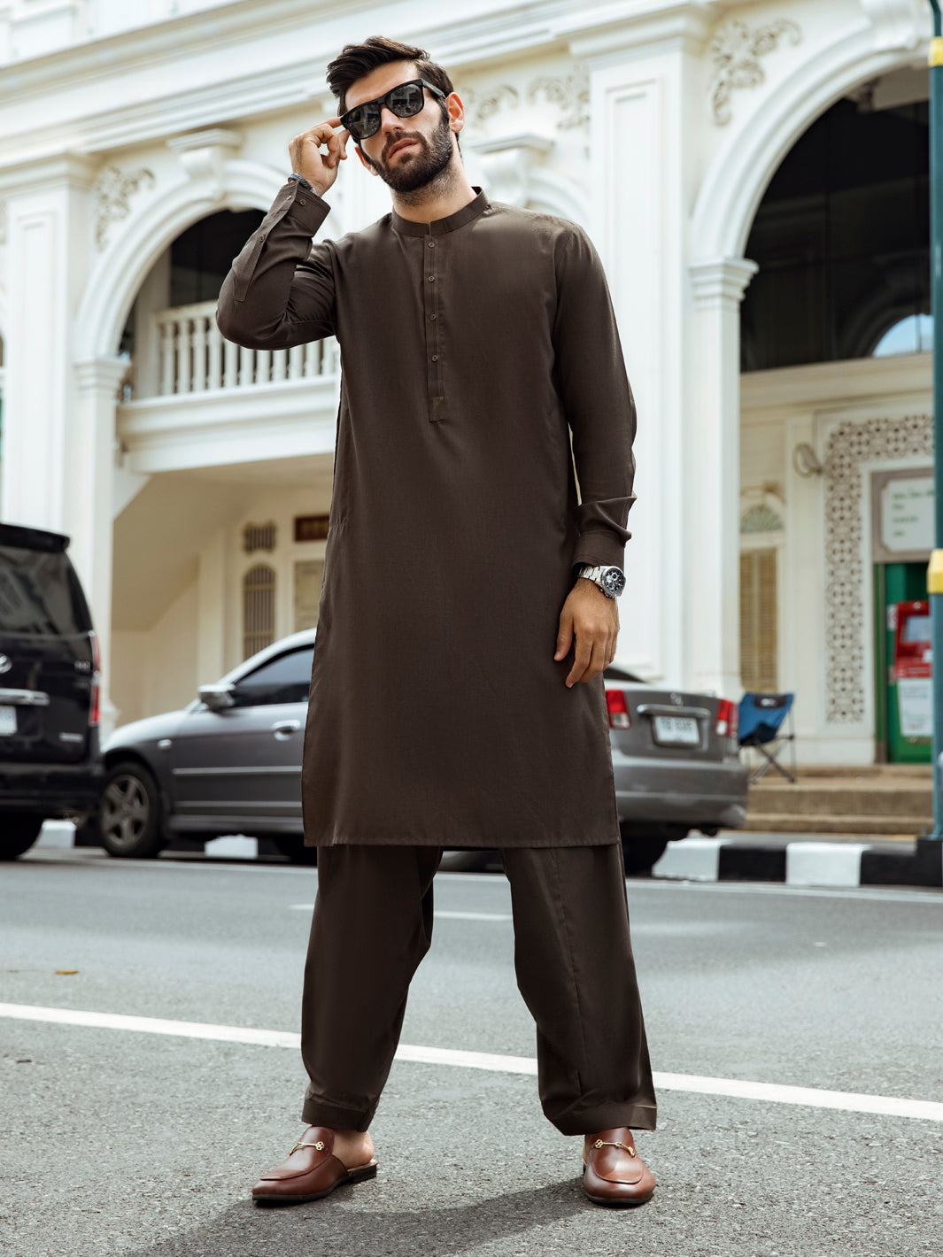 Green Kurta Shalwar - AL-KS-2664