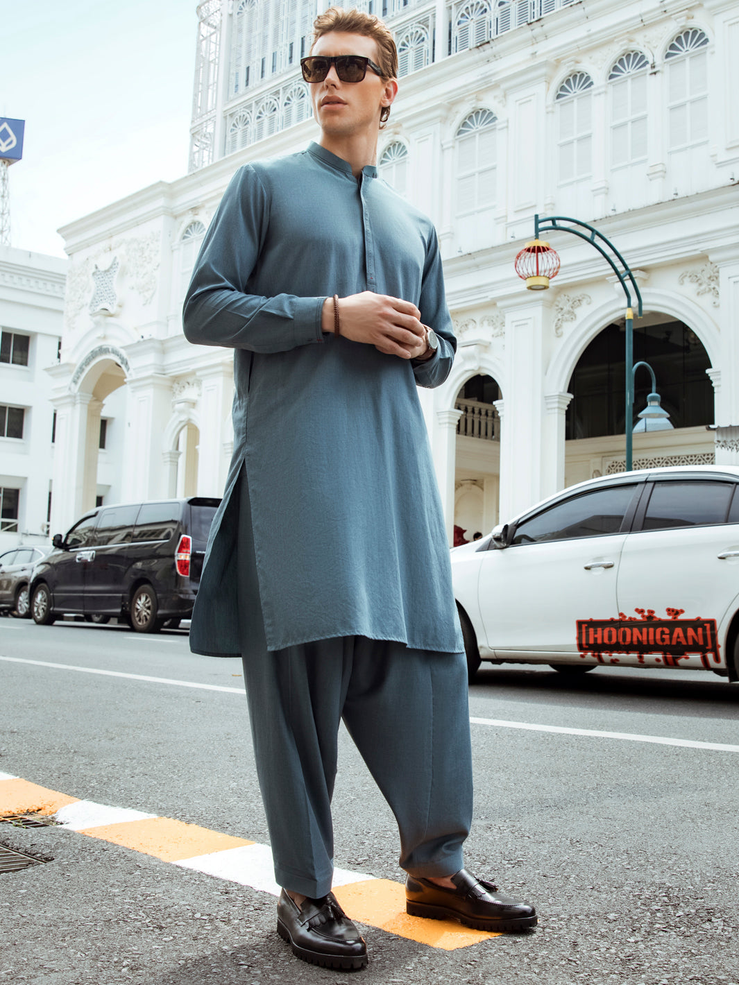 Blue Kurta Shalwar - AL-KS-2665