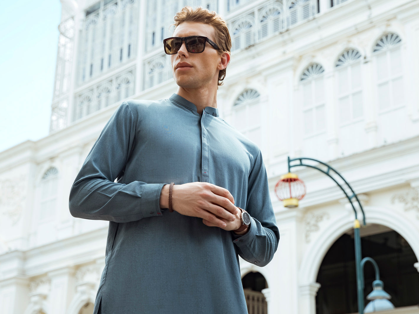 Blue Kurta Shalwar - AL-KS-2665