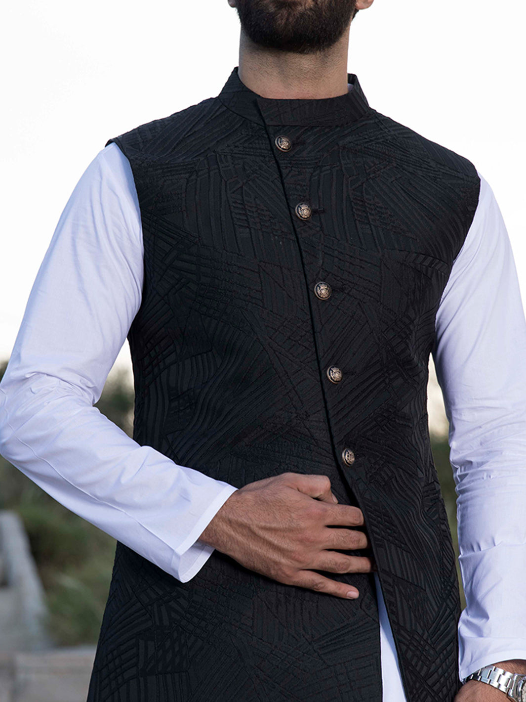 Black Waistcoat - WC-267