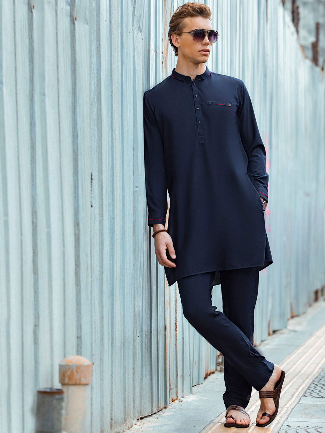 Blue Kurta Trouser - AL-KT-2681