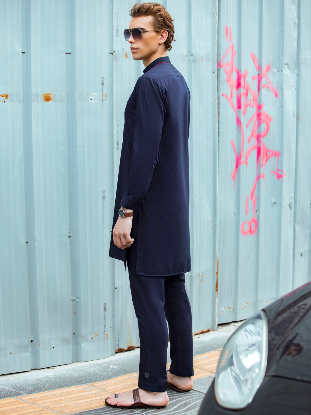 Blue Kurta Trouser - AL-KT-2681