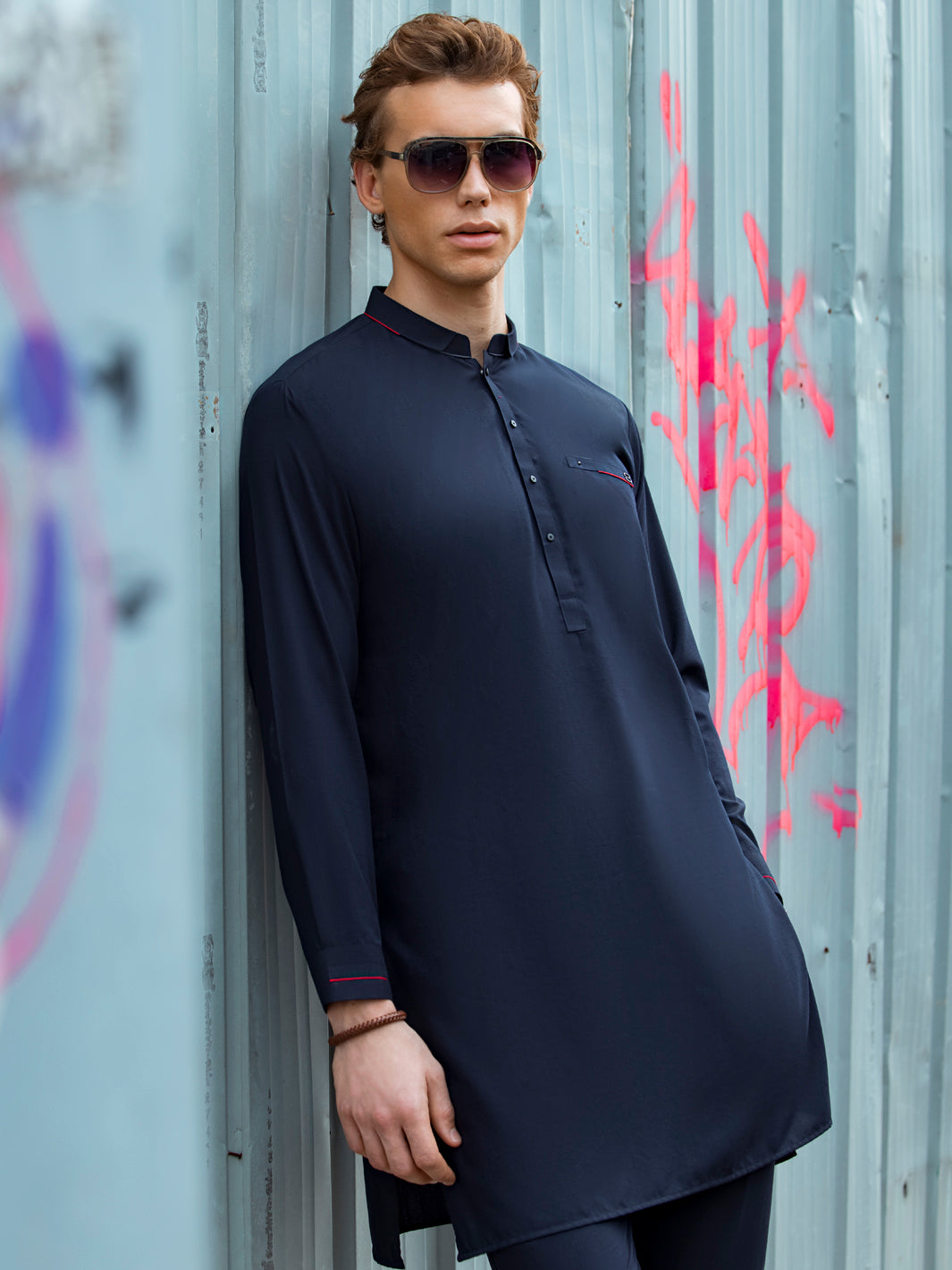 Blue Kurta Trouser - AL-KT-2681