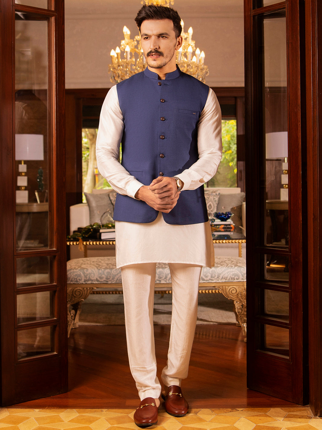 Blue Suiting Waistcoat - AL-WC-380