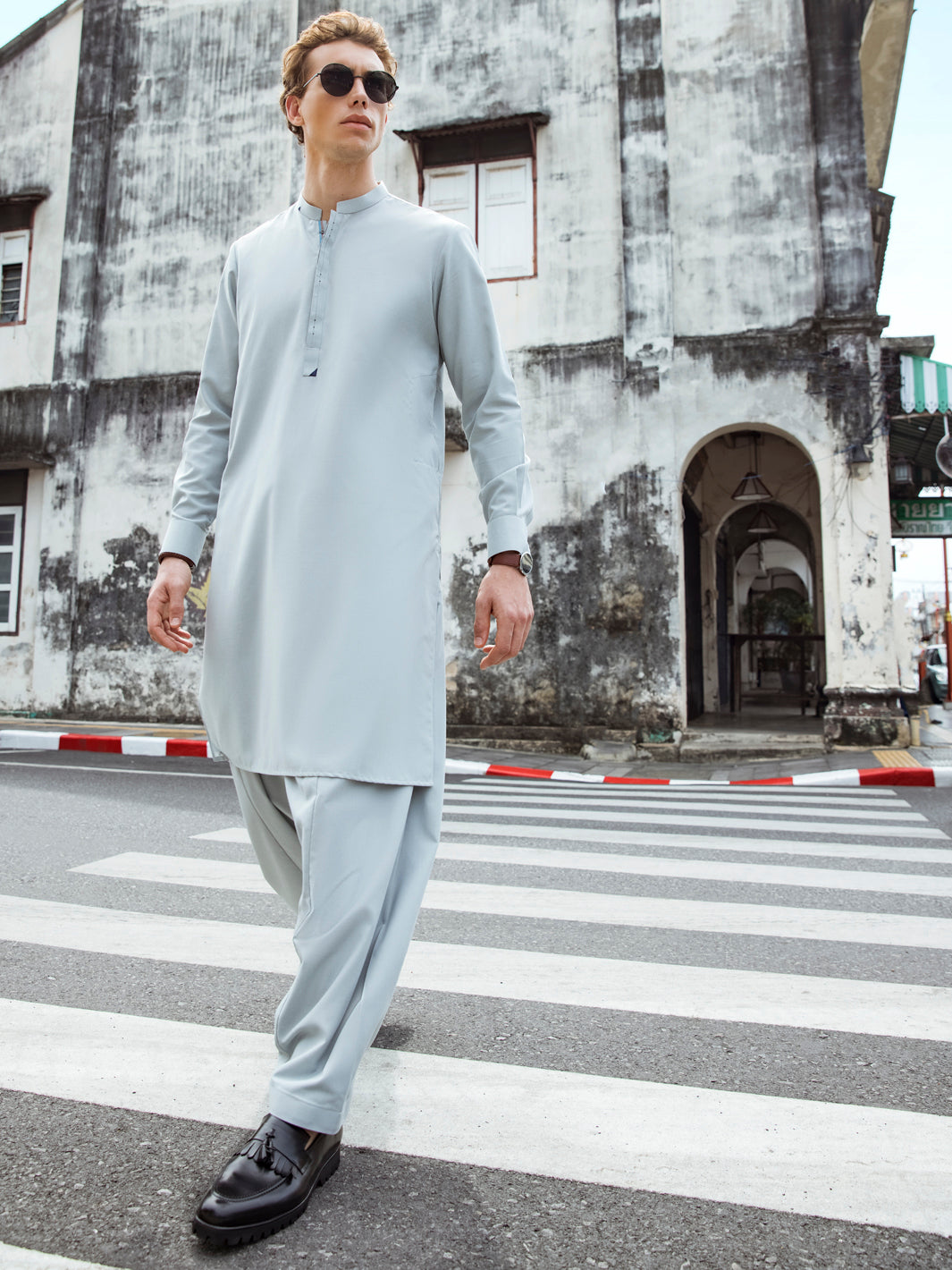 Light Blue Kurta Shalwar - AL-KS-2694