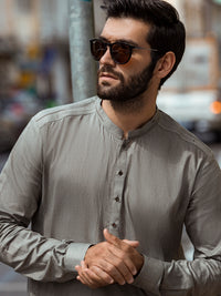 Grey Kurta Trouser - AL-KT-2696