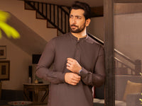 Brown Blended Kameez Shalwar - AL-KS-2702